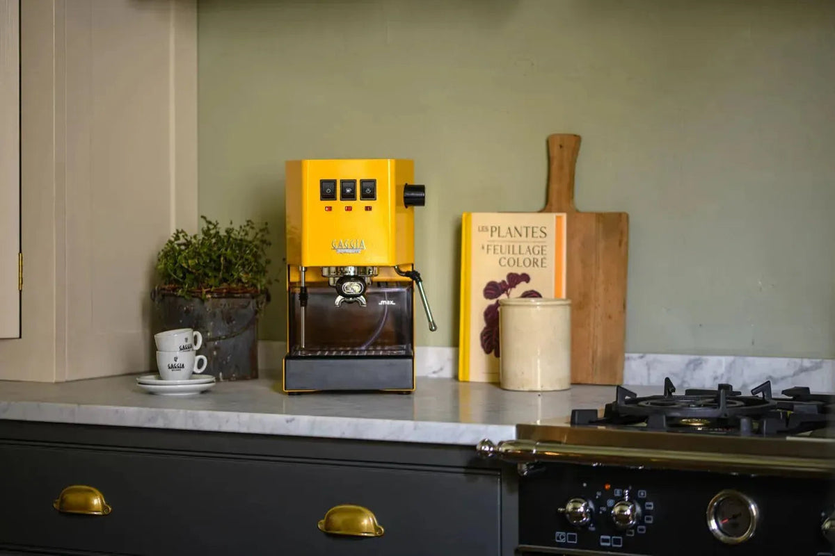 Gaggia Classic 5 Jahre Garantie EVO Pro E24 Gelb - Kaffeewelt