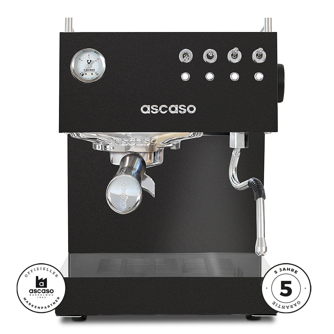 Ascaso Steel UNO Black | 5 Jahre Garantie