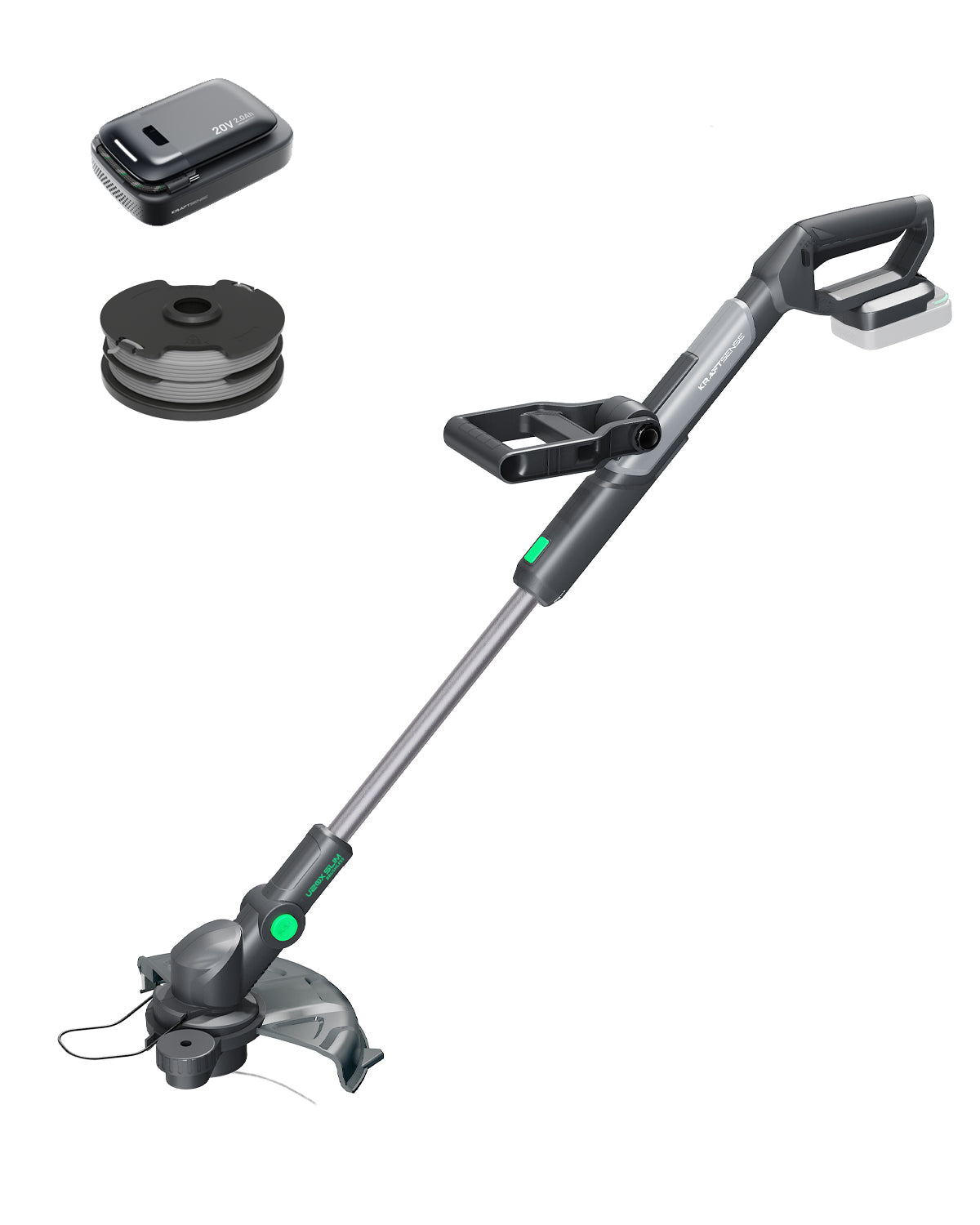 Kraftsense U20X Slim 20V Bürstenloser Akku-Freischneider 2,0Ah