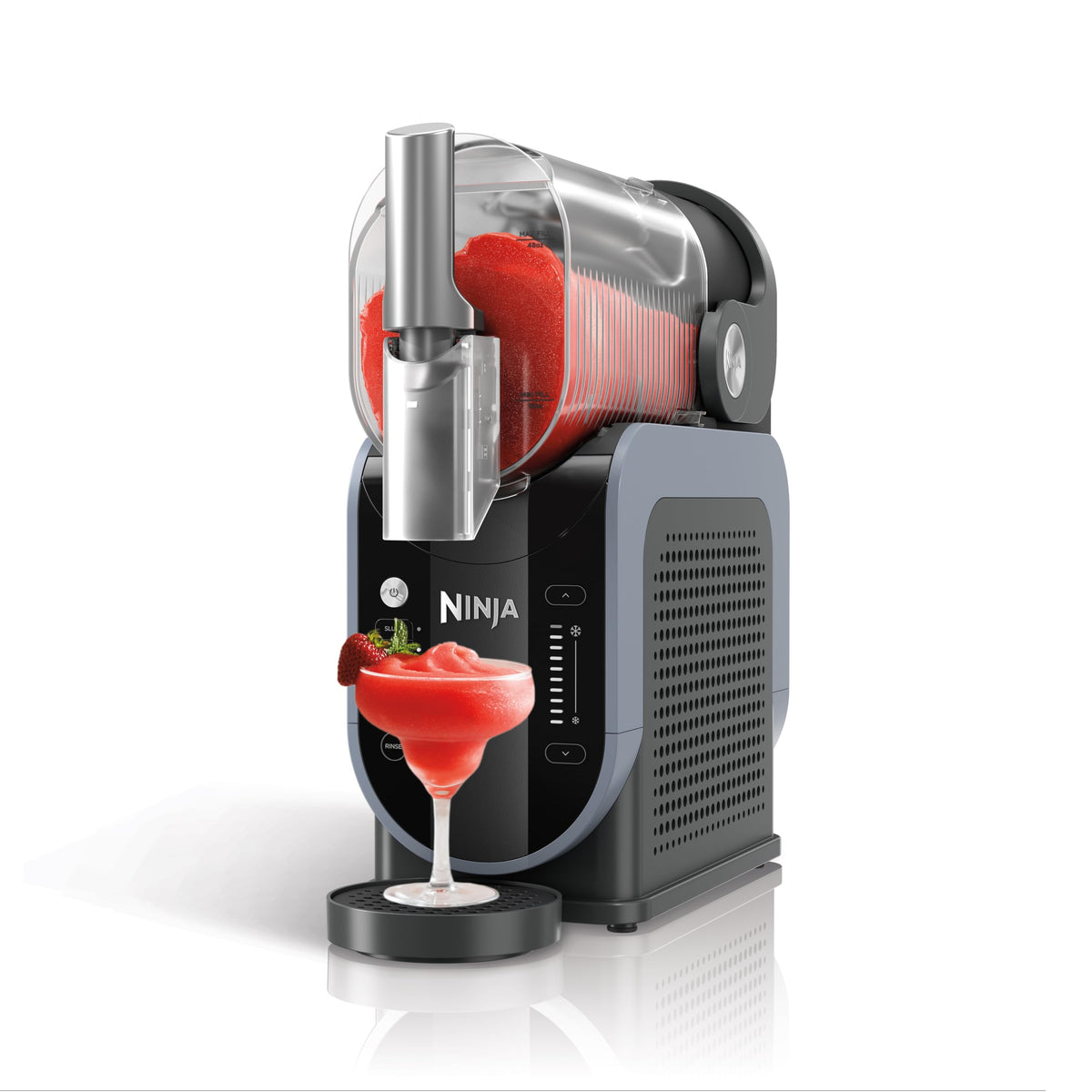Ninja SLUSHi Maschine für Slush, Eis-Cocktails, Frappé, Blau & Grau FS301EU