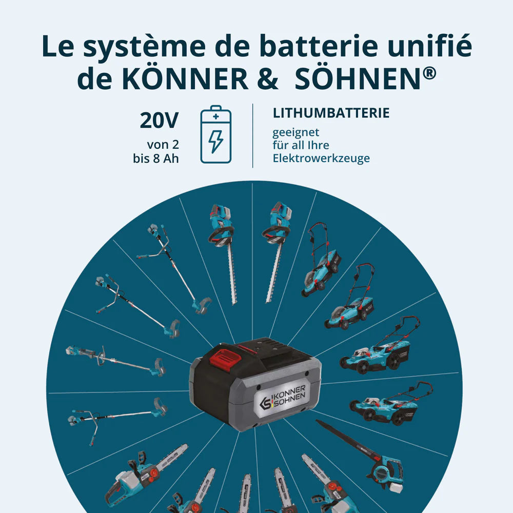 "Könner & Söhnen" Akku-Heckenschere KS HT-20V