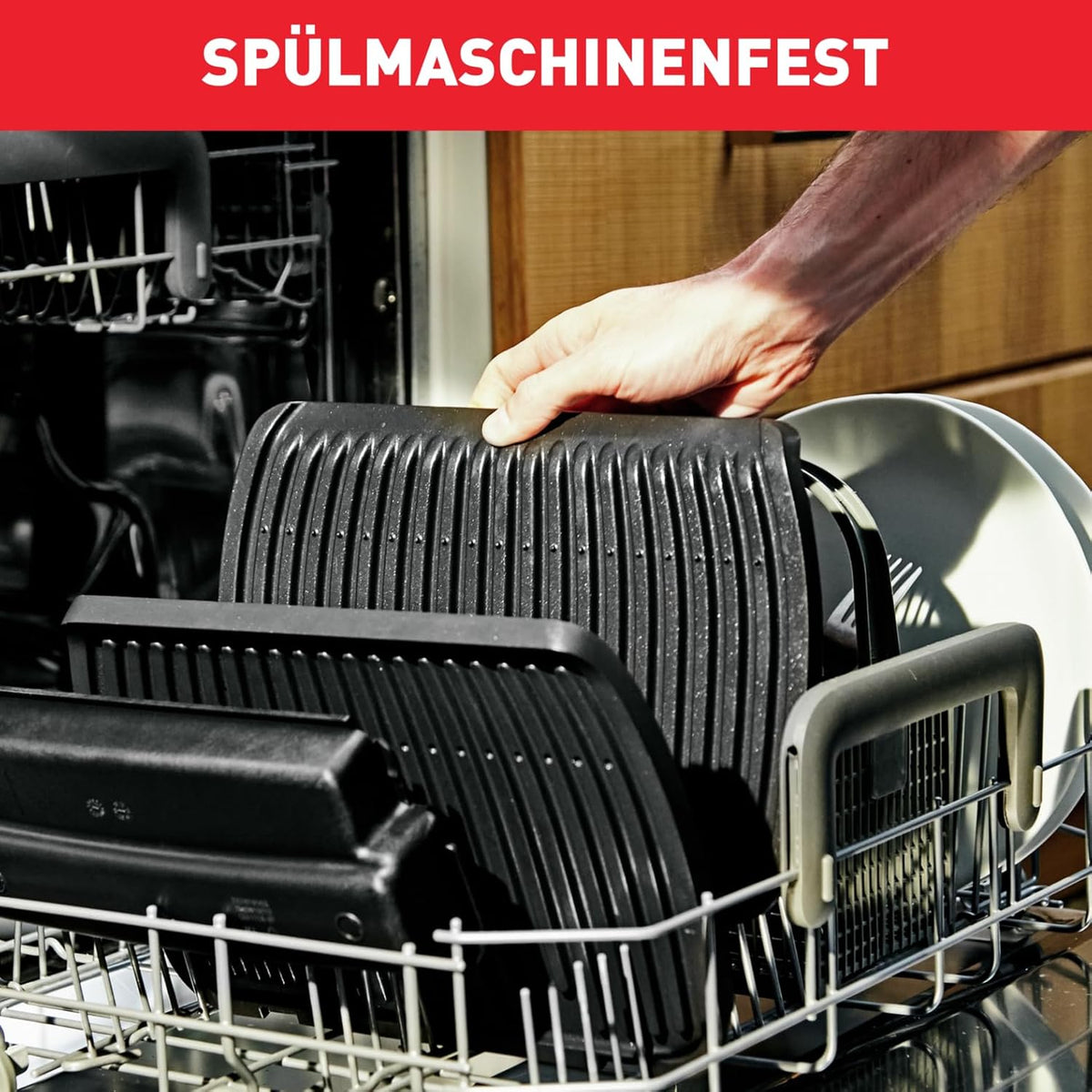 Tefal OptiGrill Elite XL Kontaktgrill, 16 Programme, Digitales Display mit Garstufenanzeige, abnehmbare XL-Platten, Grillboost-Funktion, intuitive Bedienung, Elektrogrill, Edelstahl, GC760D12
