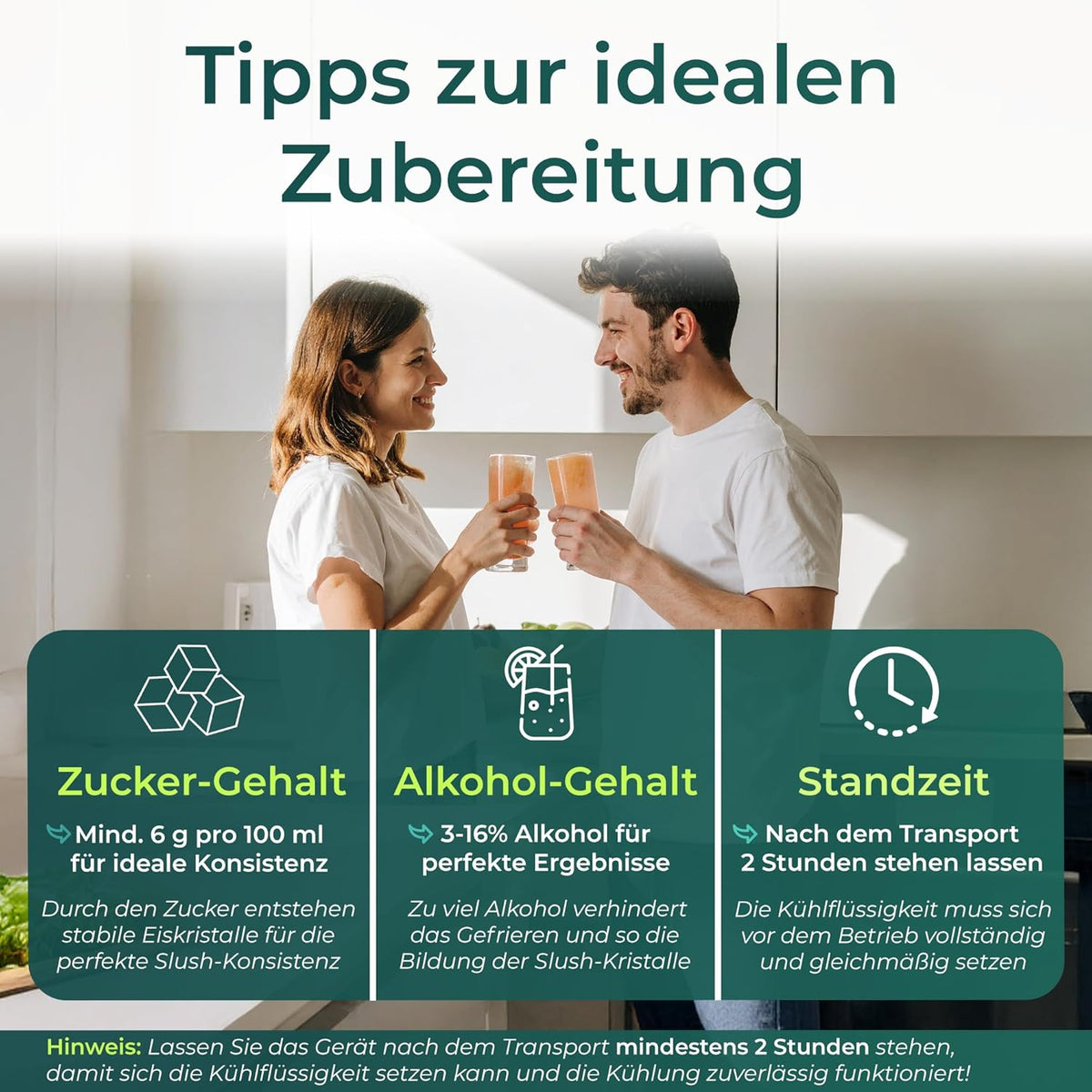 KLAMER Slush Maschine, mit 5 smarten Programmen: Slushie, Cocktail, Milchshake, Frappé, Wein, Automatische Reinigung, 2L Fassungsvolumen, Turbo Freeze, kein Eis erforderlich, mit digitalem Rezeptbuch