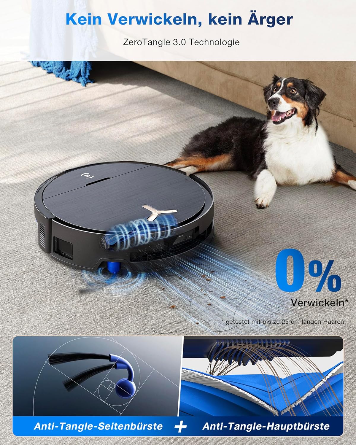 ECOVACS DEEBOT X9 PRO Omni Saugroboter mit Wischfunktion, 16.600 Pa, OZMO Roller, ZeroTangle 3.0,TruEdge 2.0, Heißwasser-Moppwäsche, Heißlufttrocknung, All-in-One Omni Station, YIKO-GPT