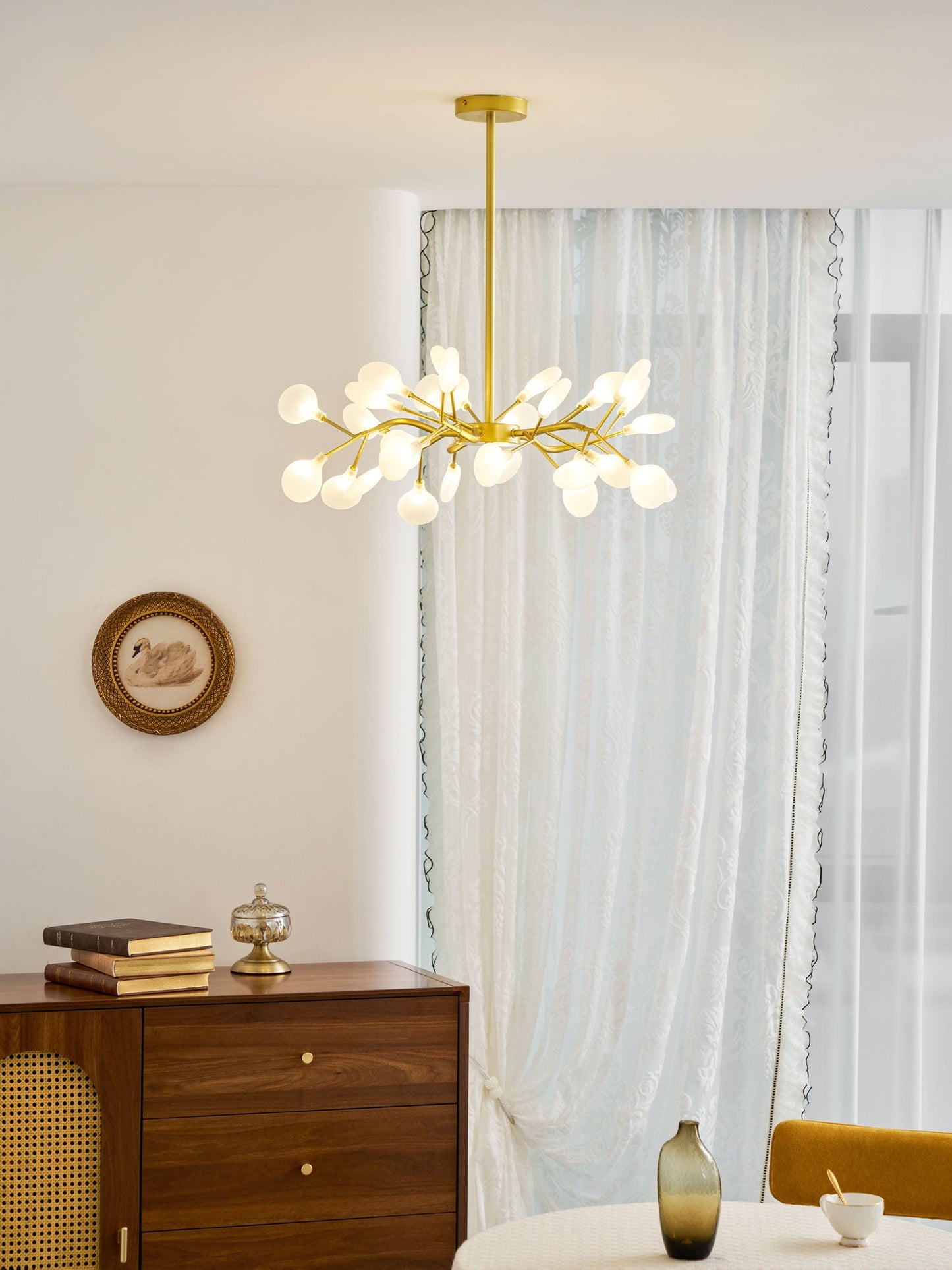 LED-Glühwürmchen-Sputnik-Kronleuchter