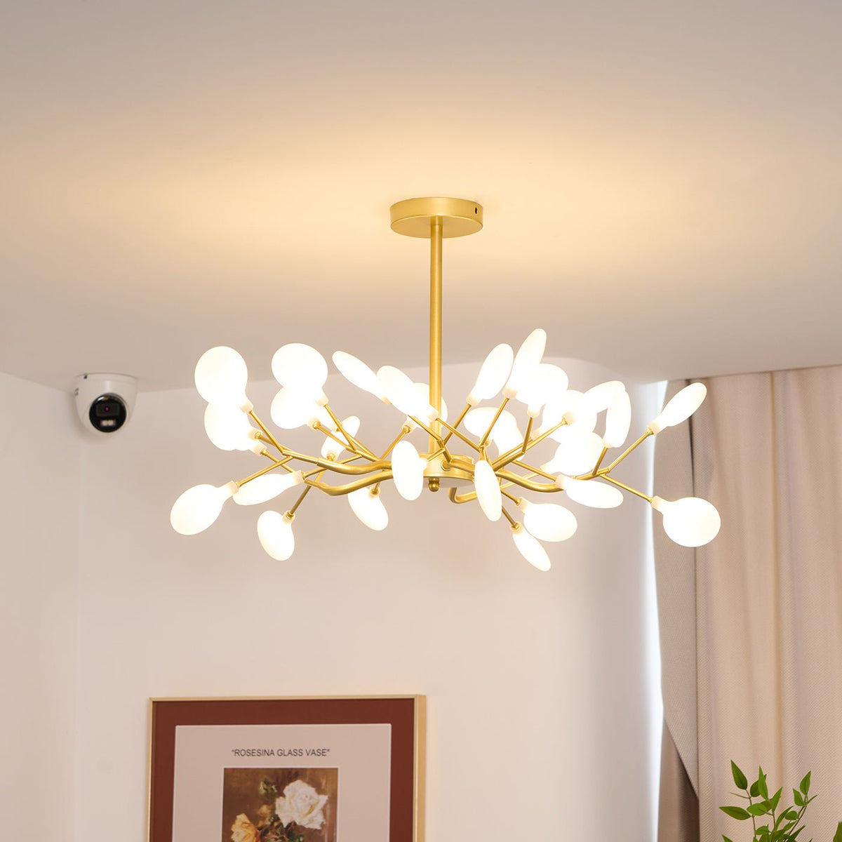 LED-Glühwürmchen-Sputnik-Kronleuchter