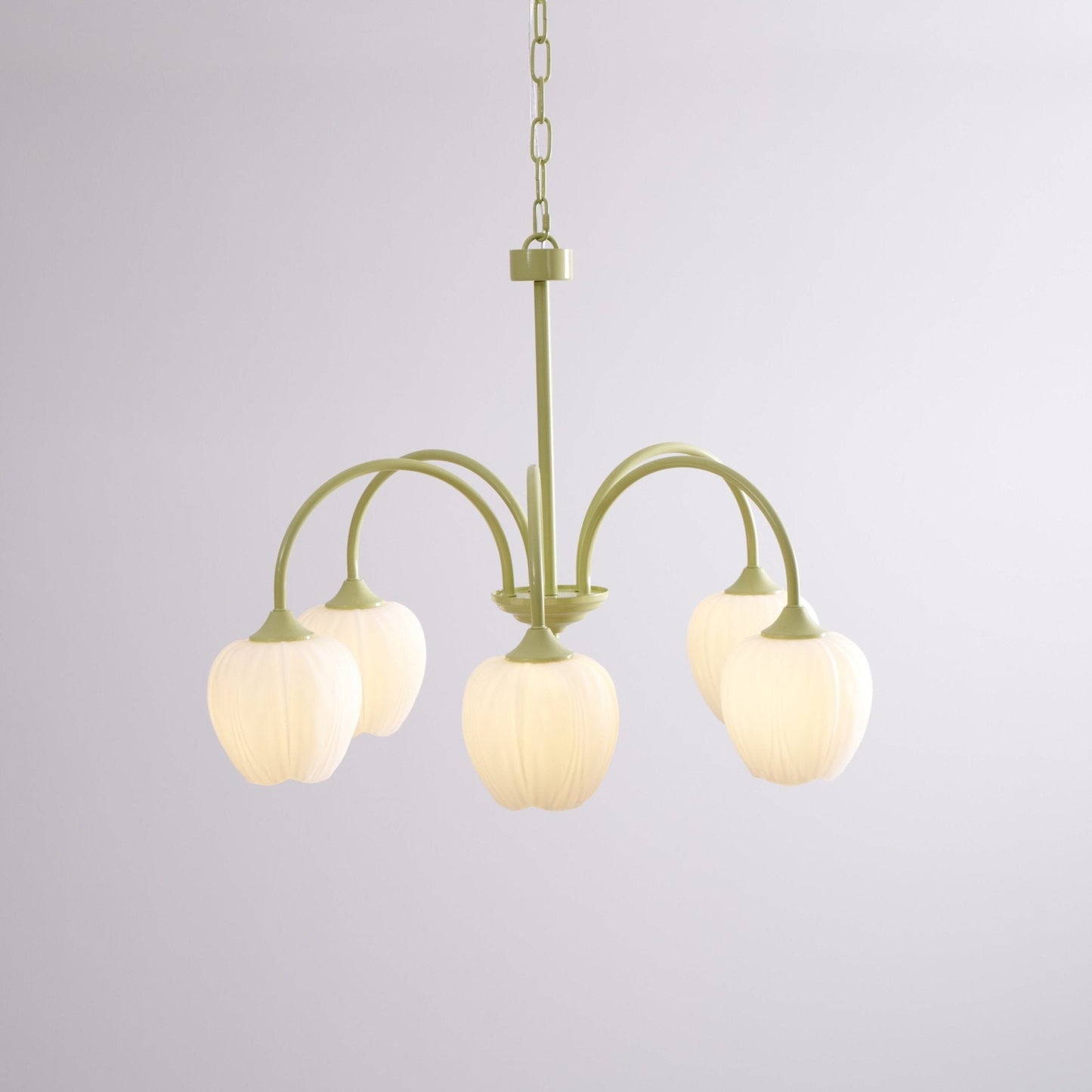 Tulpen-Matcha-Kronleuchter