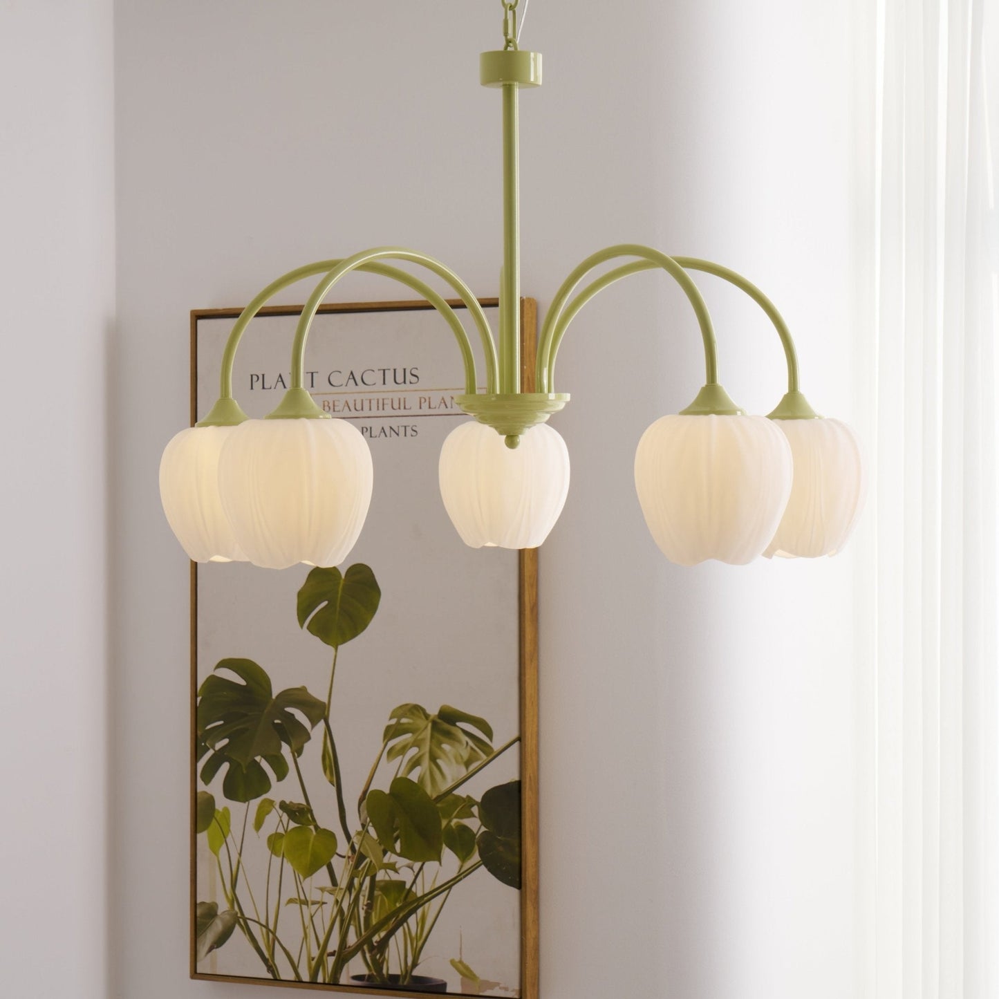 Tulpen-Matcha-Kronleuchter