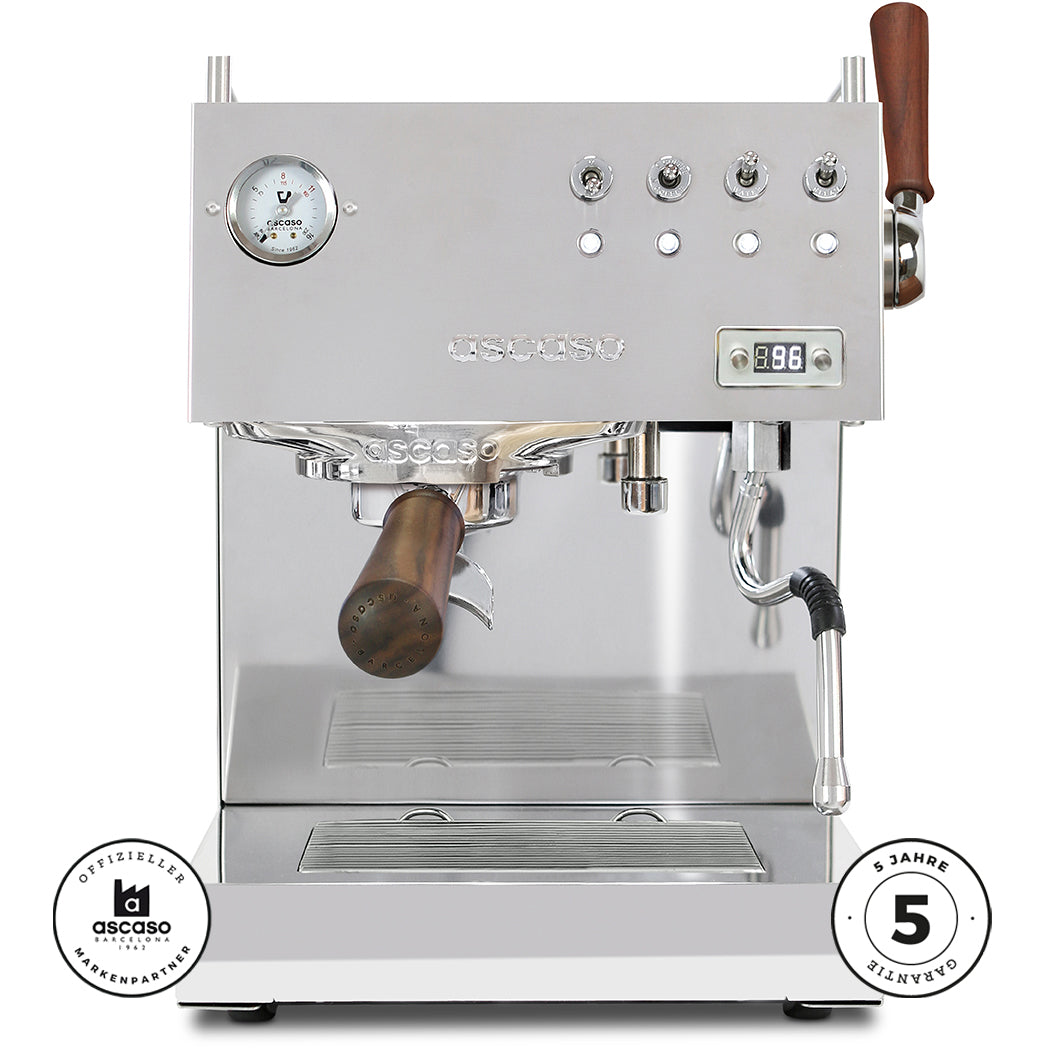 Ascaso Steel DUO Plus | 7 Jahre Garantie inkl. Offset Einstellungen