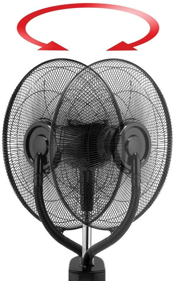 Unold 86930 Standventilator Nebula Touch Digital 38cm ws/sw 90W 3 Stufen oszilli.