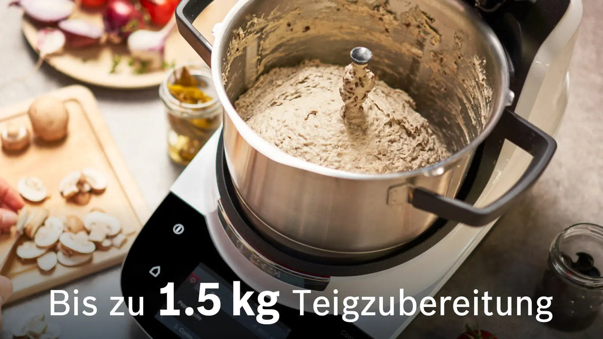 Bosch Küchenmaschine mit Kochfunktion, Cookit Premium Set Weiß