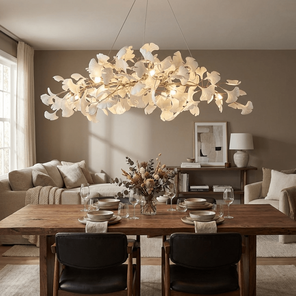Ginkgo-Federn-Kronleuchter