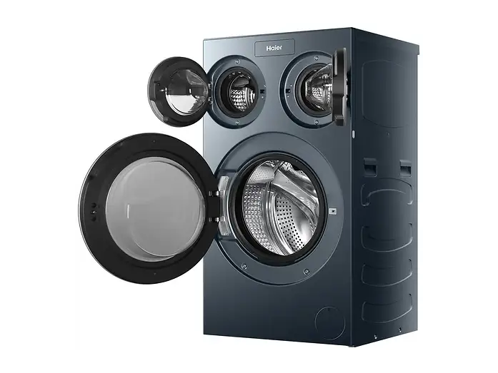 HAIER HAMQD 410CBL9GN-84, 3 Trommeln MultiWash Waschmaschine (10 kg, 1330 U/Min., A)