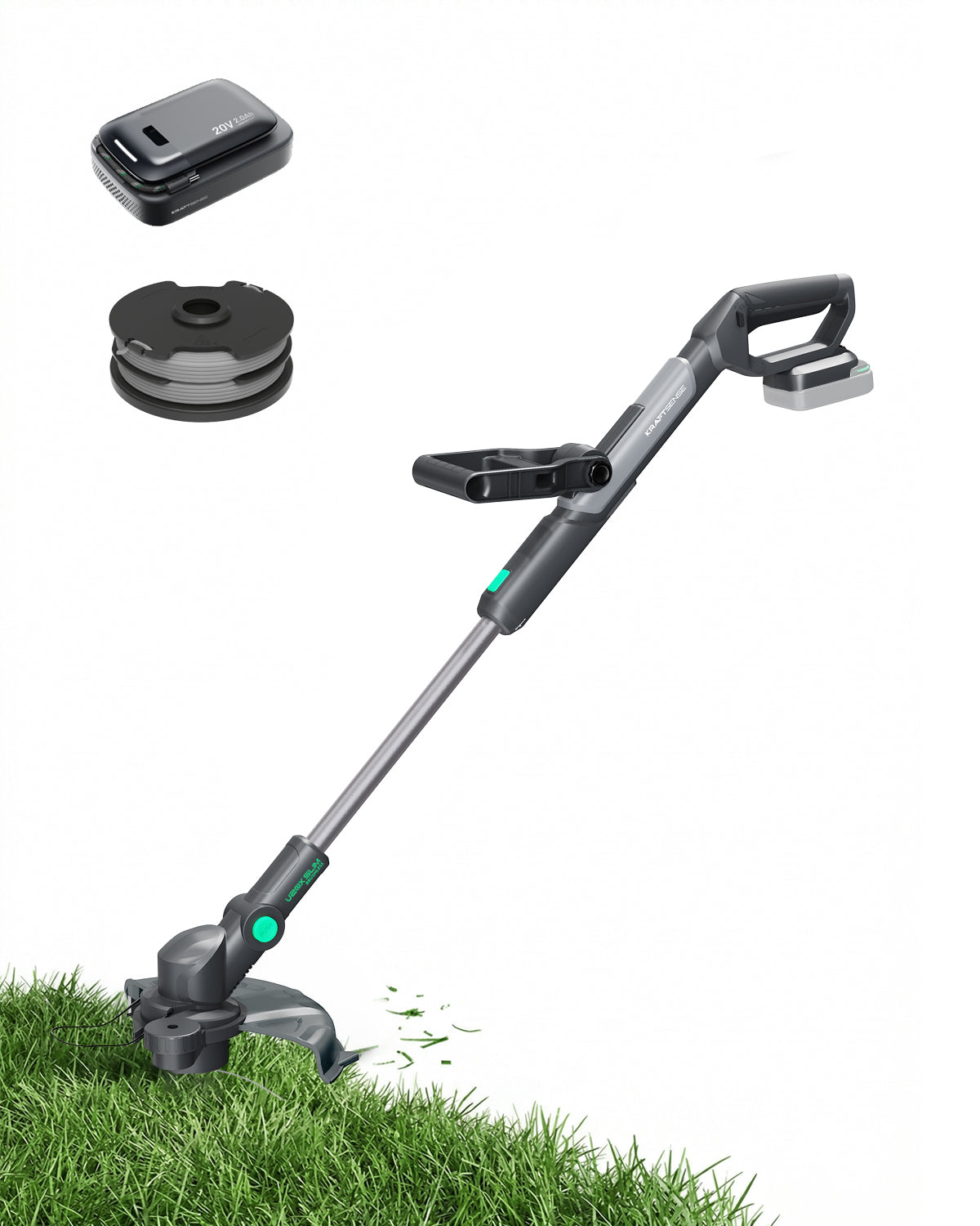 Kraftsense U20X  Slim 20V Bürstenloser Akku-Freischneider 2,0Ah