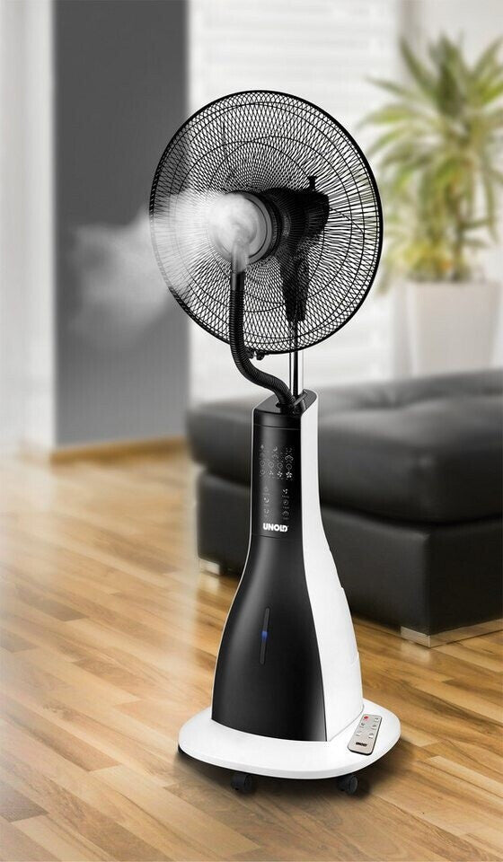 Unold 86930 Standventilator Nebula Touch Digital 38cm ws/sw 90W 3 Stufen oszilli.