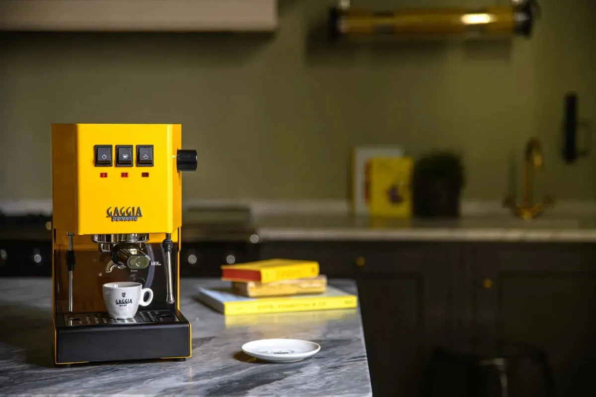 Gaggia Classic 5 Jahre Garantie EVO Pro E24 Gelb - Kaffeewelt