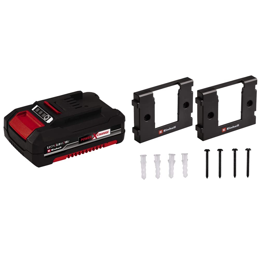 Original Einhell Akku PXC-Twinpack 4,0 Ah Power X-Change (Li-Ion, 18 V, 2x 4,0 Ah, für alle PXC-Geräte geeignet, proaktives Batteriemanagement, situativ angepasste Ladezyklen)