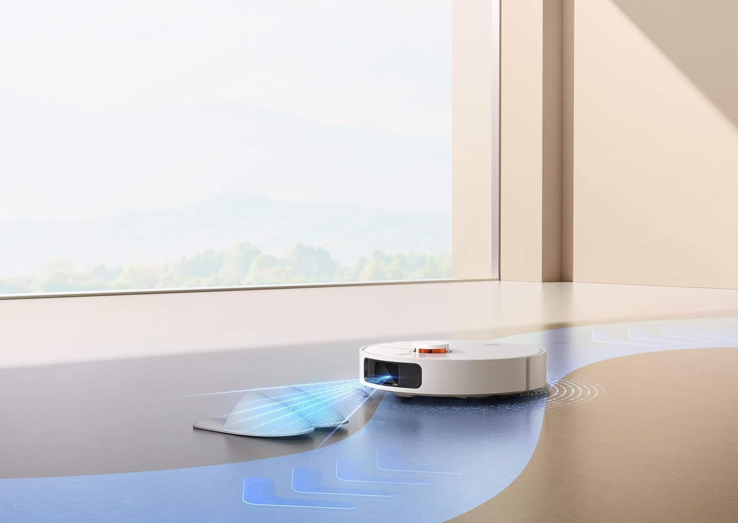 Xiaomi Robot Vacuum X20+ Saugroboter mit Absaugstation und 4L/4L Frisch- & Altwassertank - 2 rotierende, Auto-Trocknung Wischmops, Bis 280m² wischen, 6000Pa Saugkraft, LDS-Navigation, Alle Bodentypen