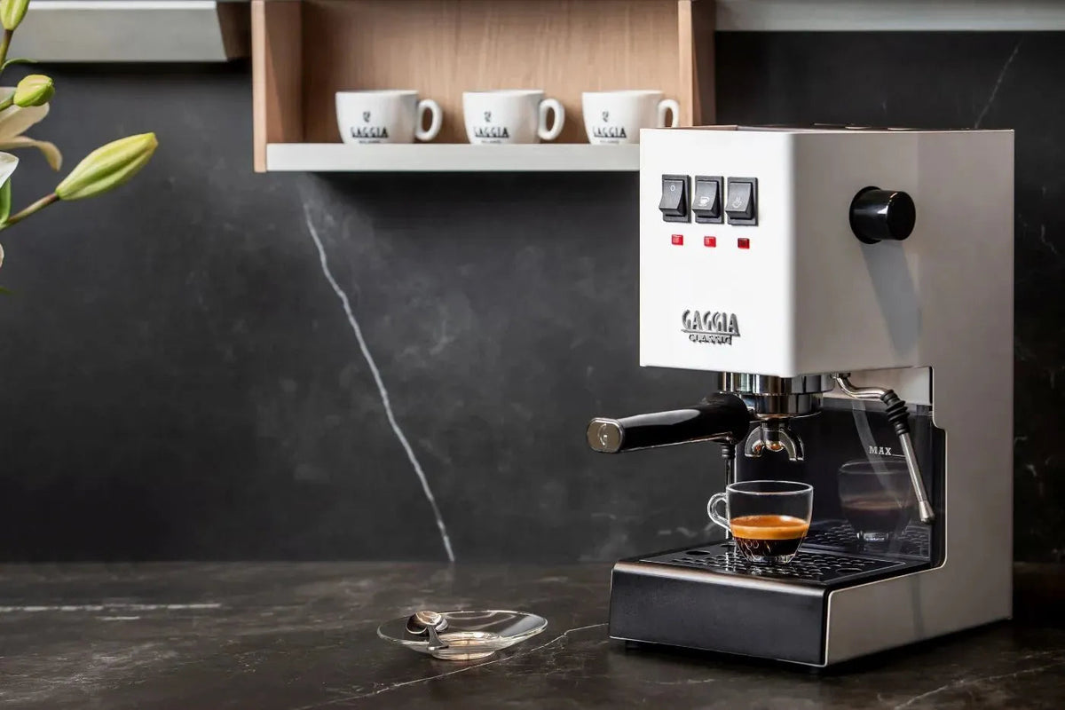 Gaggia Classic 5 Jahre Garantie EVO Pro E24 Weiß  - Kaffeewelt