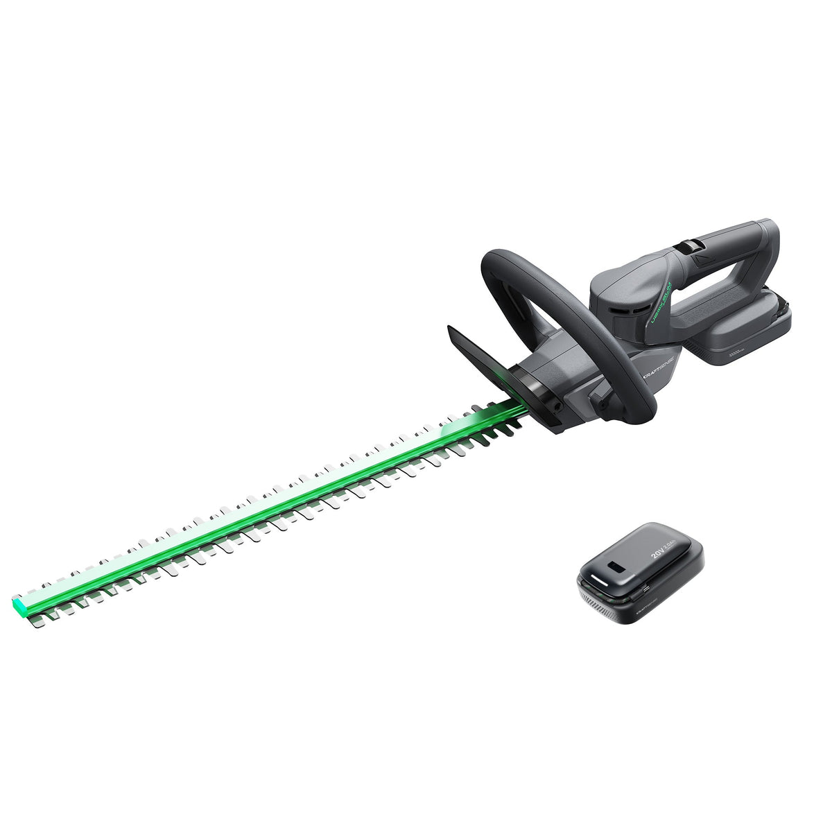 Bald erhältlich | Kraftsense U20X  Slim 20V Akku bürstenloser Heckenschere mit 2,0 Ah Akku