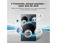 HAIER HAMQD 410CBL9GN-84, 3 Trommeln MultiWash Waschmaschine (10 kg, 1330 U/Min., A)
