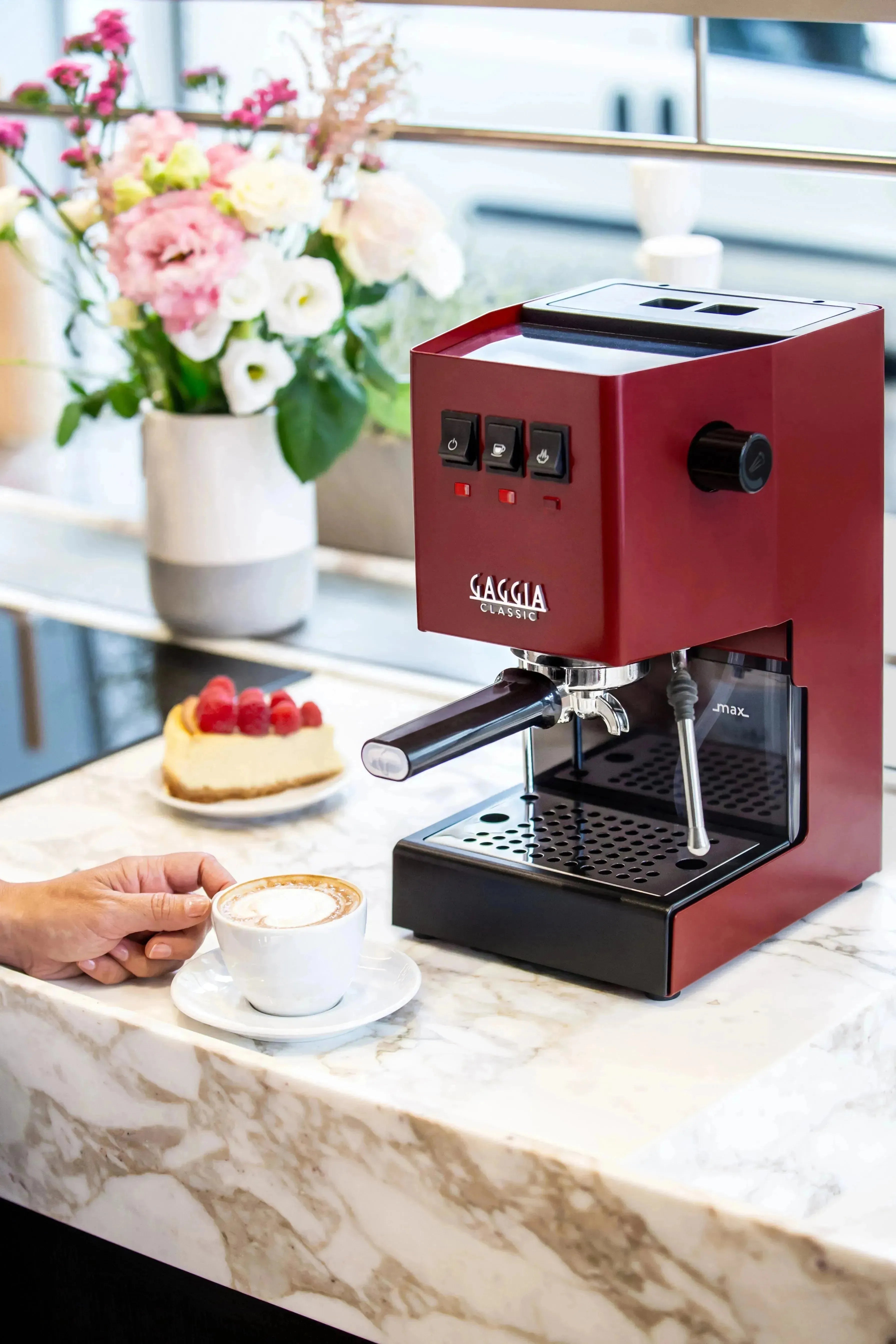 Gaggia Classic 5 Jahre Garantie EVO Pro E24 Rot - Kaffeewelt
