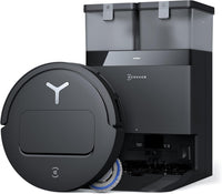 ECOVACS DEEBOT T50 PRO Omni Saugroboter mit Wischfunktion, Ausfahrende Seitenbürste und Wischmopp, 15.000 Pa, T30 PRO OMNI-Upgrade, Auto Zugabe von Reinigungslösung, Moppwäsche mit 75°C heißem Wasser