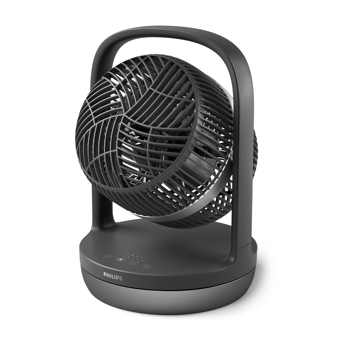 Philips Oszillierender Turmventilator 5000 Serie, 105 cm, Fernbedienung, Timer, 3 Geschwindigkeiten, 3 Modi, 40W, leistungsstarker leiser Luftstrom, geeignet als Aroma-Diffuser, grau (CX5535/11)