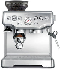 Sage - The Barista Express - Kaffeemaschine mit manuellem Milchaufschäumer & integriertem Mahlwerk - 16 Mahlgradeinstellungen, automatisches Mahlen, individueller Milchschaum - Gebürsteter Edelstahl