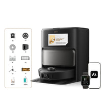 Mova V50 Ultra Complete Saugroboter mit Wischfunktion, Einer Saugkraft von 24.000 Pa, anhebbare Navigation mit 6 cm Hindernisüberwindung und Warmwasser-Wischen mit DuoSolution-System, weiß