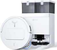 ECOVACS DEEBOT T50 PRO Omni Saugroboter mit Wischfunktion, Ausfahrende Seitenbürste und Wischmopp, 15.000 Pa, T30 PRO OMNI-Upgrade, Auto Zugabe von Reinigungslösung, Moppwäsche mit 75°C heißem Wasser
