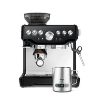 Sage - The Barista Express - Kaffeemaschine mit manuellem Milchaufschäumer & integriertem Mahlwerk - 16 Mahlgradeinstellungen, automatisches Mahlen, individueller Milchschaum - Gebürsteter Edelstahl