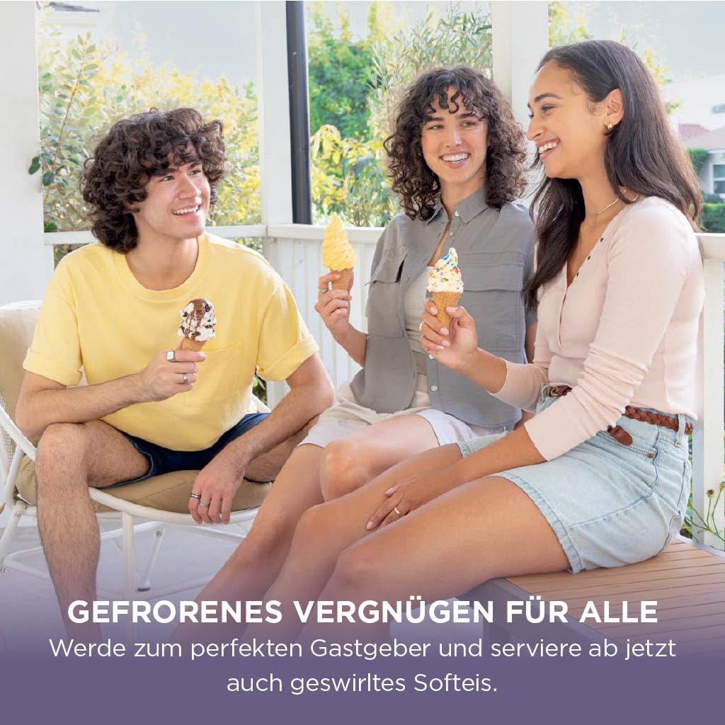 Ninja CREAMi Scoop & Swirl Eismaschine mit 2 Behältern, NC701EUSTGD