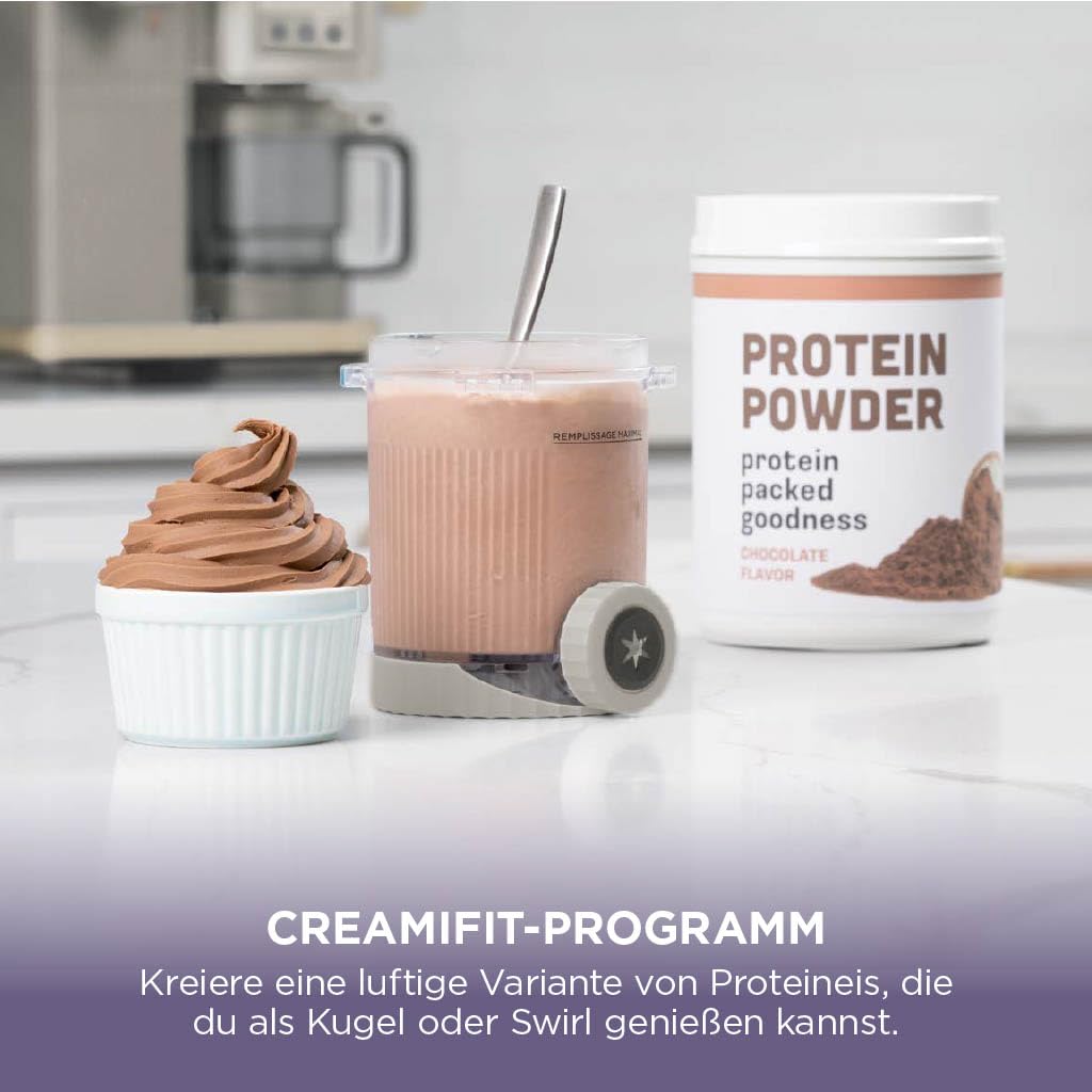 Ninja CREAMi Scoop & Swirl Eismaschine mit 2 Behältern, NC701EUSTGD