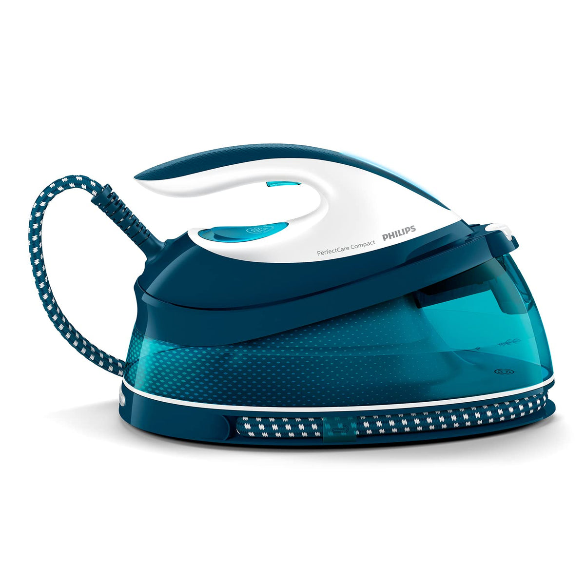 Philips PerfectCare 6000 Series Dampfbügelstation, Leistungsstarker Dampf, Kompaktes Design, 1,8L Abnehmbarer Wassertank, SteamGlide Advanced Bügelsohle (PSG6064/80)