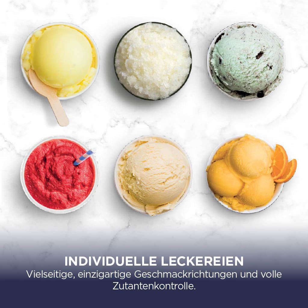 Ninja CREAMi Deluxe Eismaschine mit 2 Behältern, Stone Gold, NC502EUSTGD