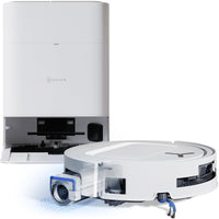 ECOVACS DEEBOT T80 Omni Saugroboter mit Wischfunktion, 18.000 Pa, OZMO Roller Wischwalze mit kontinuierlicher Frischwasser-Selbstreinigung, ZeroTangle 3.0,Moppwäsche mit 40-75℃ heißem Wasser, Schwarz