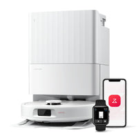 roborock Qrevo Serie Saugroboter mit Wischfunktion, 8000Pa Saugkraft(verbessert von Qrevo S), Anti-Verfilzungs-Seitenbürste, Hindernisvermeidung, LiDAR-Navigation, All-in-One Dock, Weiß(QV 35A Set)