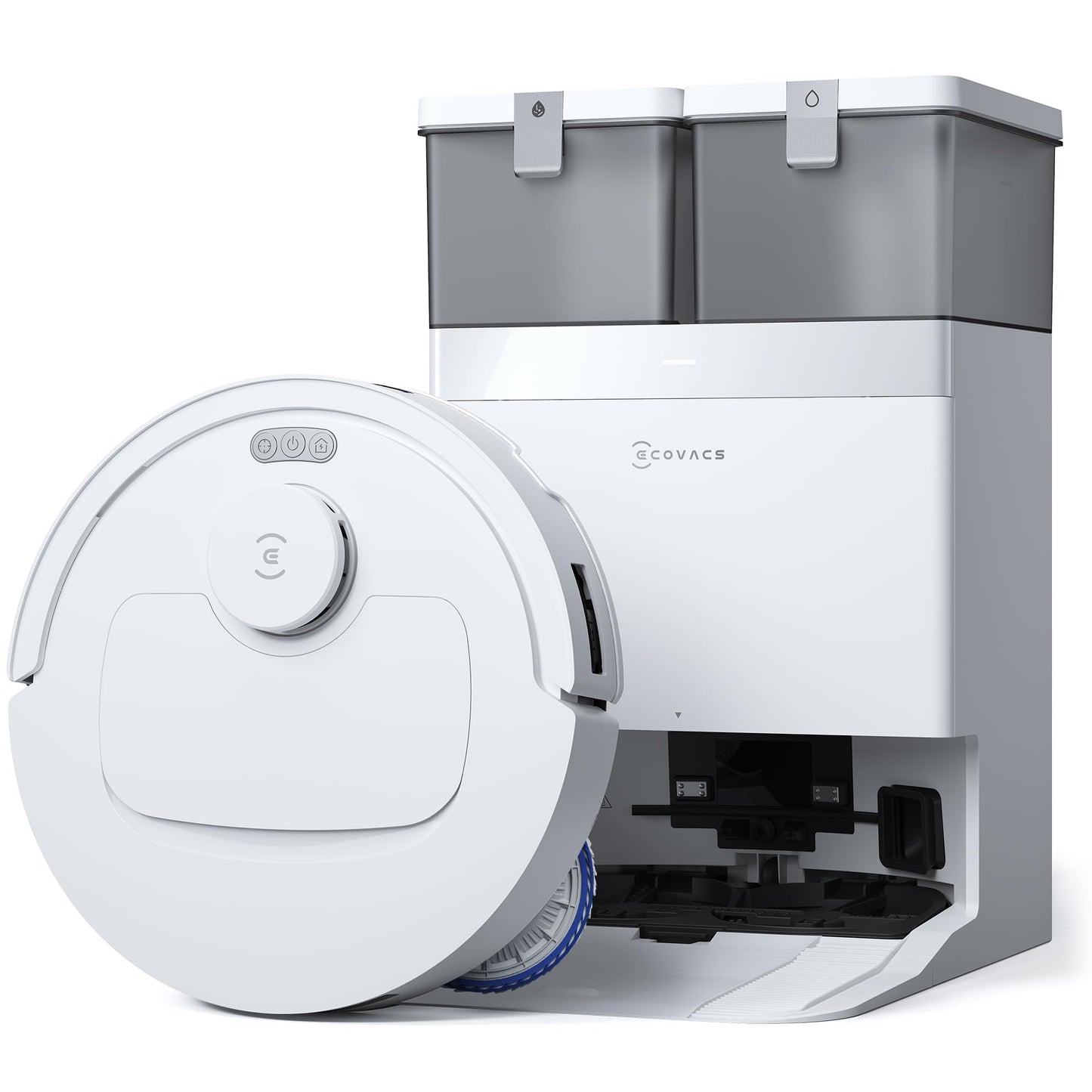 ECOVACS DEEBOT T30S PRO Saugroboter mit Wischfunktion, 11.000 Pa, ZeroTangle Technologie, 70°C heißes Wasser Wischen beim Waschen, TruEdge™ Kantenwischen, 6.400mAh Batterie, AI-Hindernisvermeidung