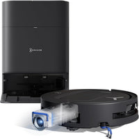 ECOVACS DEEBOT T80 Omni Saugroboter mit Wischfunktion, 18.000 Pa, OZMO Roller Wischwalze mit kontinuierlicher Frischwasser-Selbstreinigung, ZeroTangle 3.0,Moppwäsche mit 40-75℃ heißem Wasser, Schwarz