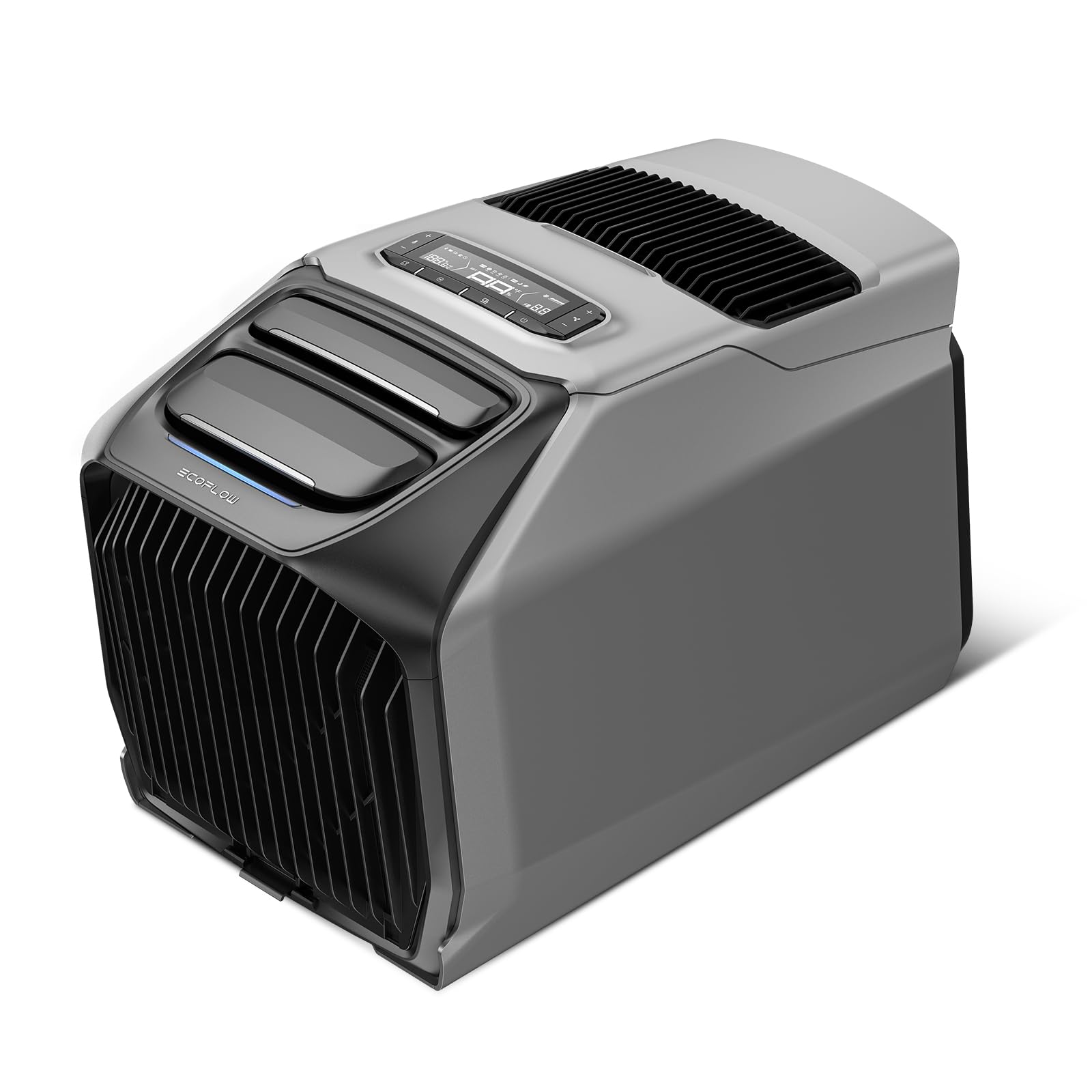 ECOFLOW WAVE 3 Tragbare Klimaanlage, 1800 W/6100 BTU Kühlen, 2000 W/6800 BTU Heizen, 1000 W Schnellladen (75 Min.), 8 Std. Akkulaufzeit, App-Steuerung, Mobile Klimaanlage für Camping, Wohnmobile, SUVs