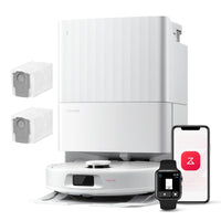 roborock Qrevo Serie Saugroboter mit Wischfunktion, 8000Pa Saugkraft(verbessert von Qrevo S), Anti-Verfilzungs-Seitenbürste, Hindernisvermeidung, LiDAR-Navigation, All-in-One Dock,Schwarz(QV 35A Set)