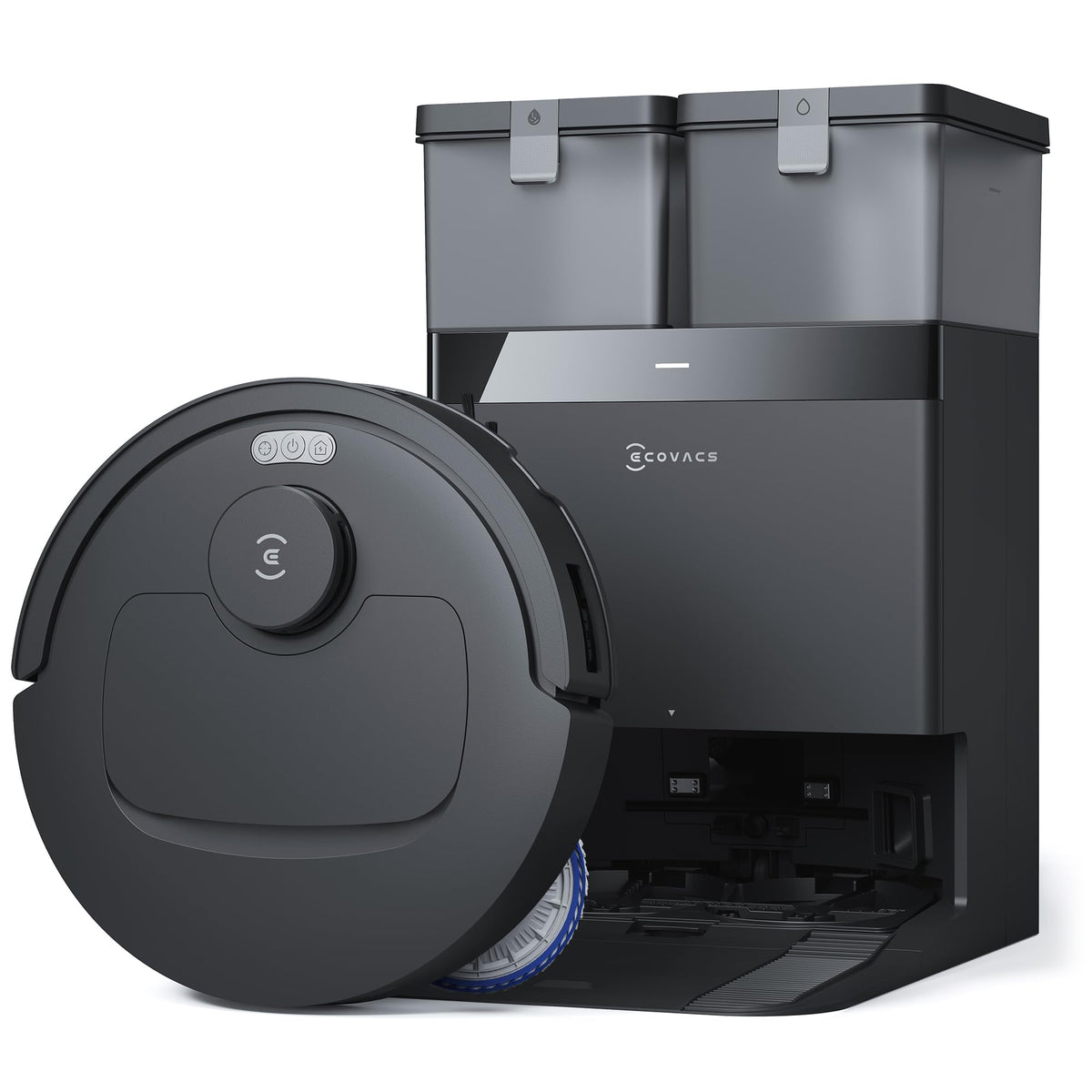 ECOVACS DEEBOT T30S PRO Saugroboter mit Wischfunktion, 11.000 Pa, ZeroTangle Technologie, 70°C heißes Wasser Wischen beim Waschen, TruEdge™ Kantenwischen, 6.400mAh Batterie, AI-Hindernisvermeidung