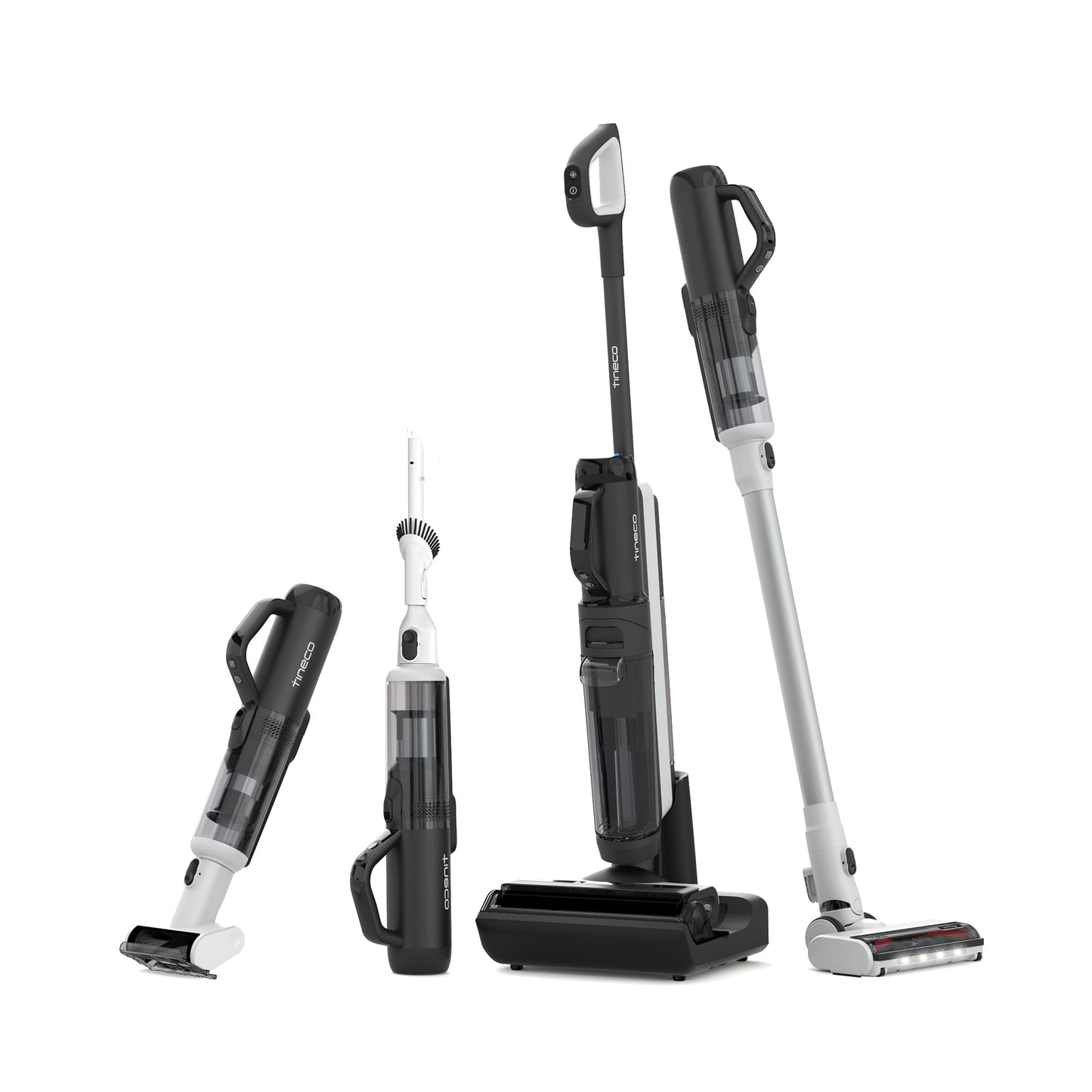 Tineco Floor One Stretch S6 Nass Trockensauger, 180°-Flachdesign Saugwischer 13cm Liegehöhe, 70°C 5min FlashDry Selbstreinigung, 3-Seitige Kantenreinigung 40min Laufzeit Reinigung unter tiefen Möbeln