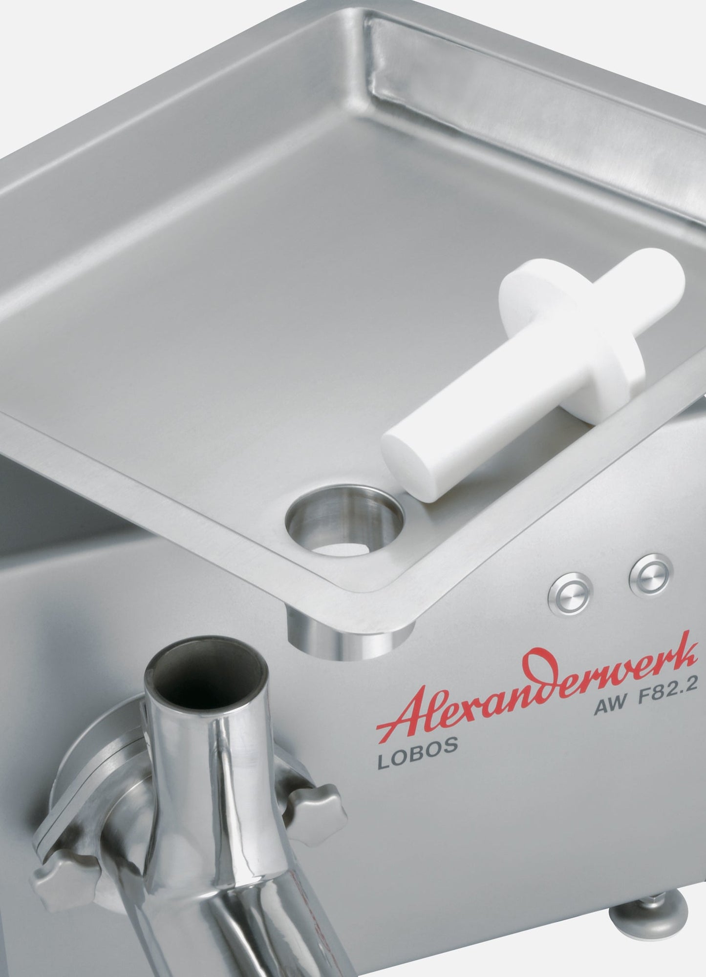 alexandersolia “Lobos” AW F 82.2 Meat Grinder Tabletop Unit - Price includes 5-piece cutting set 