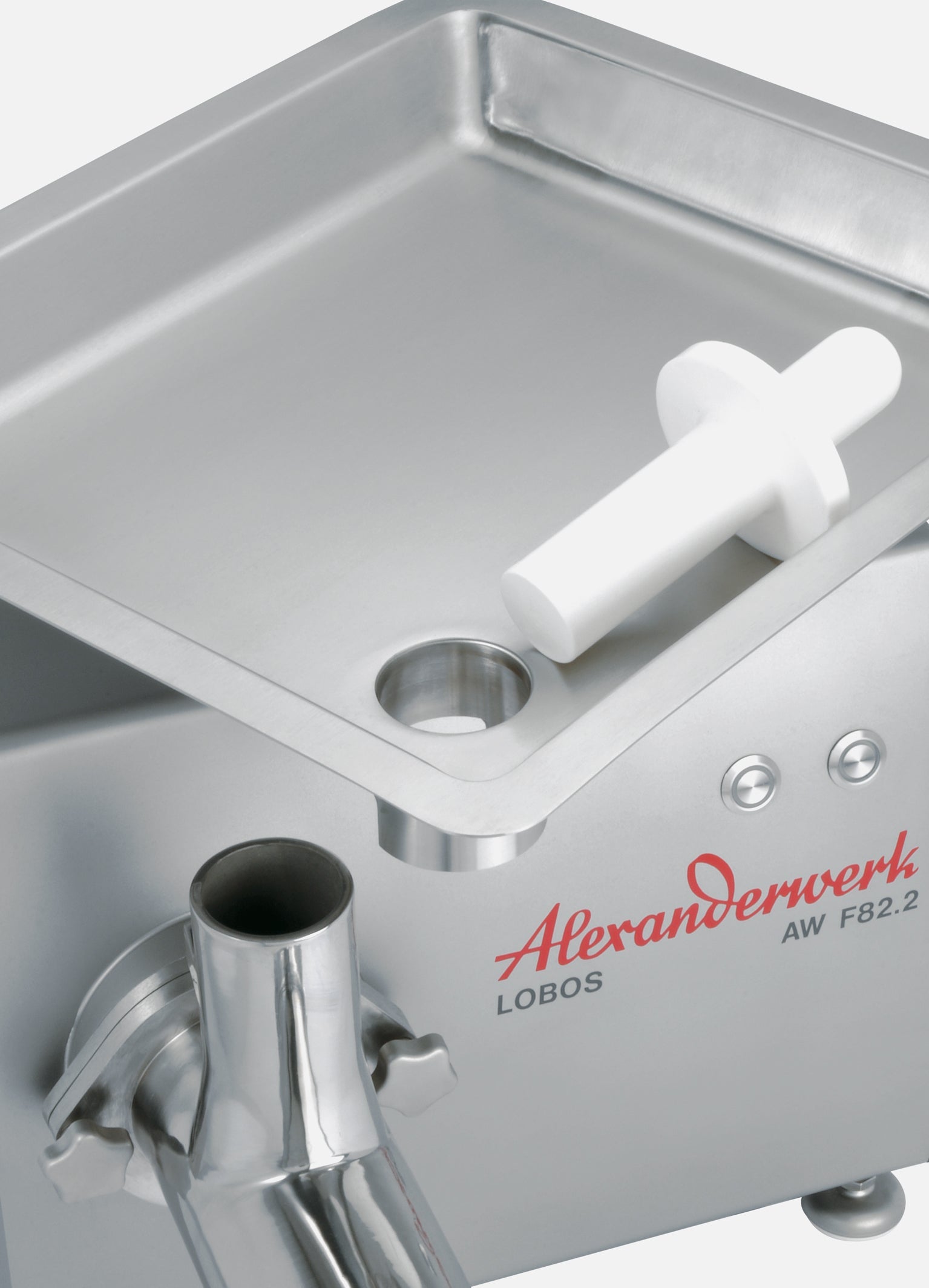 alexandersolia “Lobos” AW F 82.2 Meat Grinder Tabletop Unit - Price includes 5-piece cutting set 