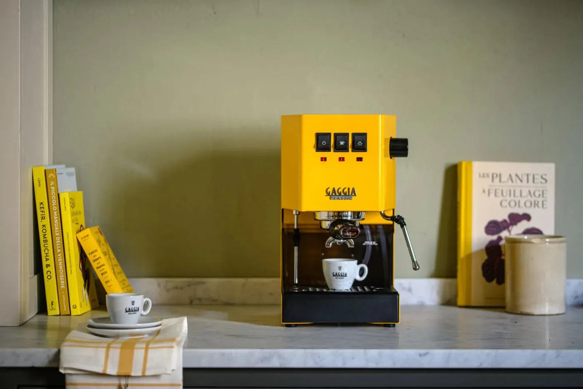 Gaggia Classic 5 Jahre Garantie EVO Pro E24 Gelb - Kaffeewelt