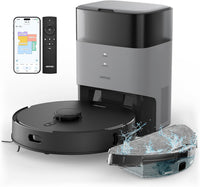 AIRROBO T20+ Saugroboter mit Wischfunktion, 3.5L Staubsauger Roboter mit Absaugstation, 180Min Laufzeit, LiDAR Navigation, Starke Saugkraft ideal für Teppich und Tierhaare, APP Steuerung