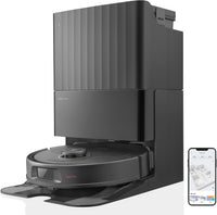 roborock Qrevo Pro Saugroboter mit Wischfunktion&Hebarem Wischmopp, FlexiArm Design Kantenreinigung, 7.000 Pa, 60 °C Heißwasser-Moppwäsche, Individuelle Teppichstrategie(Schwarz)