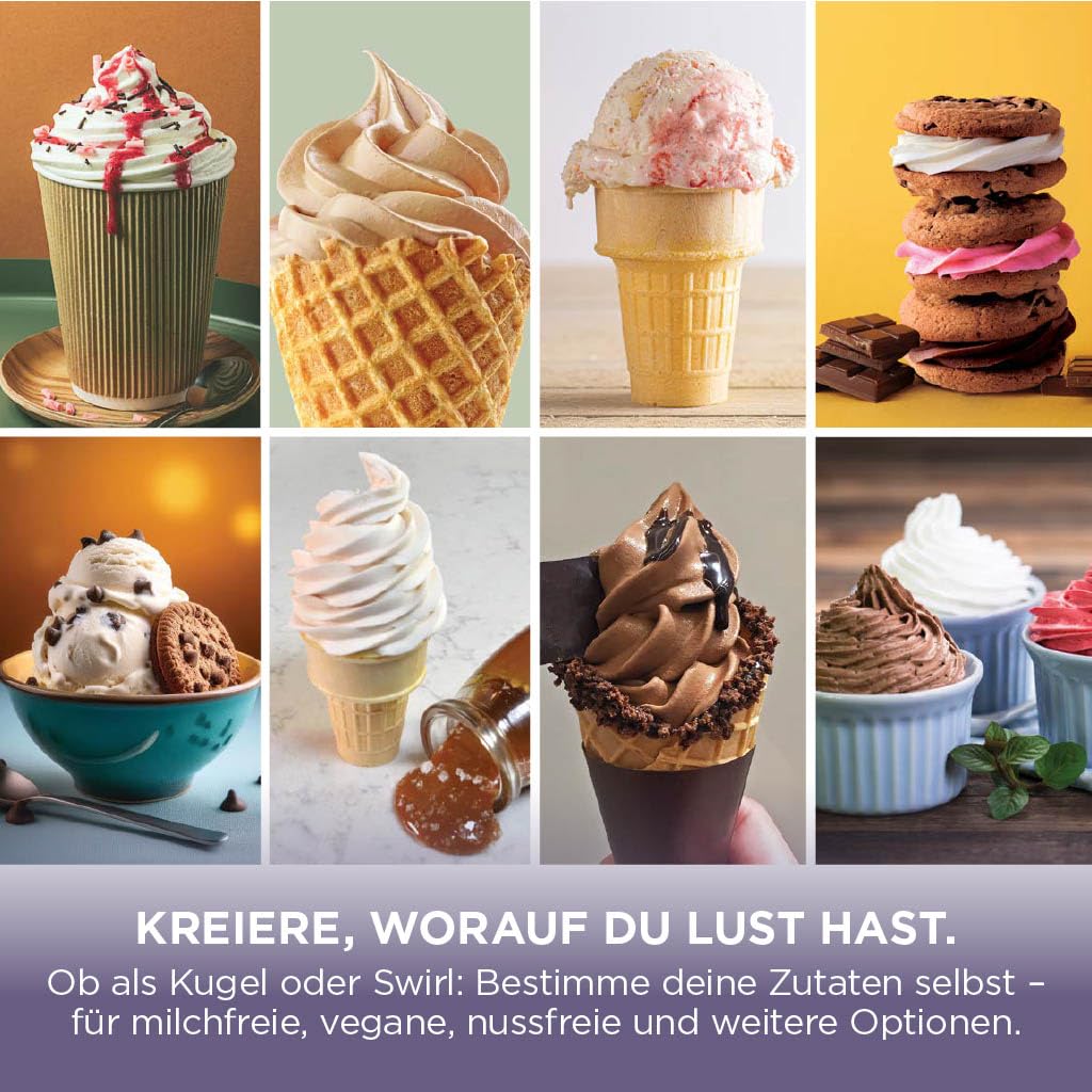 Ninja CREAMi Scoop & Swirl Eismaschine mit 2 Behältern, NC701EUSTGD